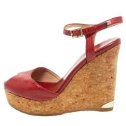 Jimmy Choo Pre-owned Pre-owned Laeder sandaler Red, Dam