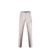 Moorer Chino byxor i ull-siden-linneblandning White, Herr