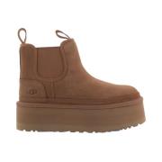 UGG Neumel Platform Chelsea Boots Brown, Dam