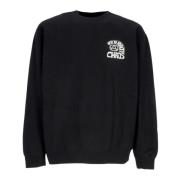 Obey Peace Program Crew Fleece Sweatshirt Black, Herr