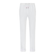 Kiton Irländsk Linne Bekväma Byxor White, Herr