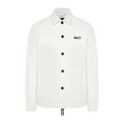 Kiton Vit Skjortjacka White, Herr