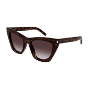 Saint Laurent New Wave SL 214 Kate Solglasögon Brown, Dam