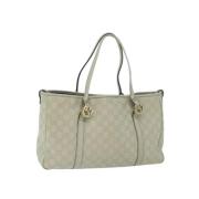 Gucci Vintage Pre-owned Canvas totevskor White, Dam