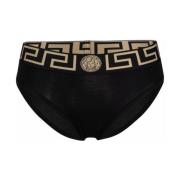 Versace Svart Greca-Midjeband Briefs Black, Dam