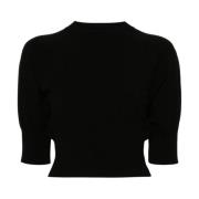 Dries Van Noten Taleen Sweater - Stilfull Stickad Tröja Black, Dam