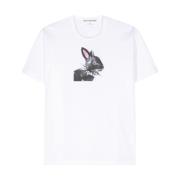 Junya Watanabe Kanintryck Crew Neck T-shirt White, Dam