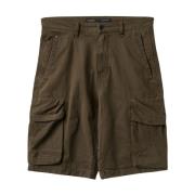 Gabba Khaki Cargo Shorts med Dragsko i Fållen Green, Herr