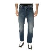 Roy Roger's Denim Mom Jeans 100% Bomull Italien Blue, Herr