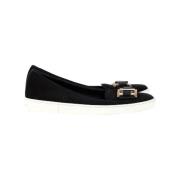 Salvatore Ferragamo Pre-owned Pre-owned Mocka lgskor Black, Dam