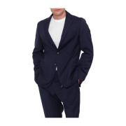 Hugo Boss Blå Ull Slim Fit Blazer Blue, Herr