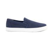 Timberland Blå Canvas Slip-On Skor Blue, Herr