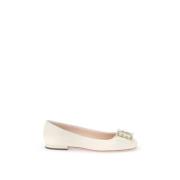 Roger Vivier Kristallspänne Ballerina Skor White, Dam