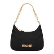 Moschino Svart Hobo Väska Black, Dam