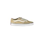 Vans Beige Lace-Up Sneaker med Kontrastdetaljer Beige, Herr