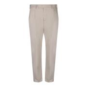 PT Torino Vita Bomullsblandade Straight Leg Byxor Beige, Herr