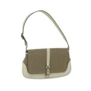 Gucci Vintage Pre-owned Canvas gucci-vskor Beige, Dam