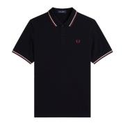 Fred Perry Klassisk Dubbel-Tippad Pikétröja Blue, Herr