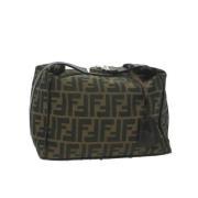 Fendi Vintage Pre-owned Canvas handvskor Brown, Dam