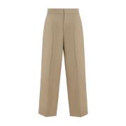 Fear Of God Beige Wool Trousers Relaxed Fit Beige, Herr