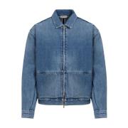 Fear Of God Blå Denimjacka Klassisk Stil Blue, Herr