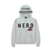 Pleasures N.e.r.d. Zip Up Hoodie Gray, Herr