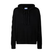 Off White Svart 3D Diag Stickad Hoodie Black, Herr