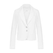 Jane Lushka Vit Teknisk Jersey Blazer White, Dam