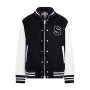 Sacai Navy Interstellar Bomber Jacket Multicolor, Herr