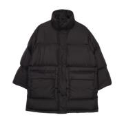 Stand Studio Oversized Puffer Jacket med Dunfyllning Black, Dam