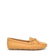 Prada Läder Loafer i Cuoio Färg Beige, Dam