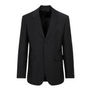 Prada Svart Mohair Ull Jacka Aw23 Black, Herr