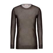 Valentino Silke Crew Neck Brun Tröja Brown, Herr