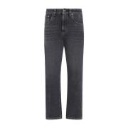 Brunello Cucinelli Svart sten bomullsjeans Black, Dam