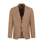 Ermenegildo Zegna Brun Ull Sommarjacka Brown, Herr