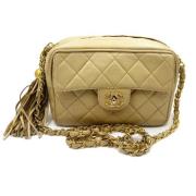 Chanel Vintage Pre-owned Laeder chanel-vskor Beige, Dam