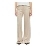 Courrèges Broderade Track Pants Beige, Dam