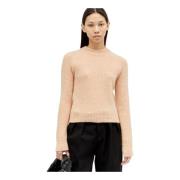 Dries Van Noten Ullblandning Crewneck Sweater Beige, Dam