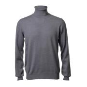 Gran Sasso Italiensk herr turtlenecktröja Gray, Herr