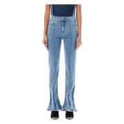 Y/Project Trumpet Jeans - Stiliga och trendiga denim Blue, Dam