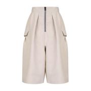 Takaturna Stiliga Sandy Beige Sommar Shorts Beige, Dam