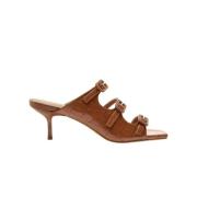 Scarosso Manuela Krokodil Mule Sandaler Brown, Dam