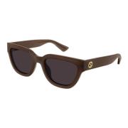 Gucci Cat Eye Solglasögon Gg1578S 003 Brown, Dam