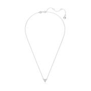 Swarovski Trilliant-Cut Triangle Pendant Necklace Gray, Dam