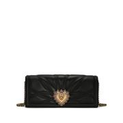 Dolce & Gabbana Svart Läder Crossbody Väska Black, Dam