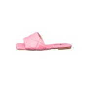 Cesare Gaspari Rosa Läder Slip On Sandaler Pink, Dam