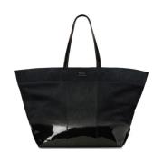 Ami Paris East West Maxi Shopping Bag Black, Dam