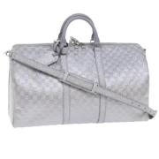 Louis Vuitton Vintage Pre-owned Canvas handvskor Gray, Dam