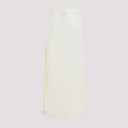 Lemaire Lång Wrap-Kjol Citronglasyr Beige, Dam