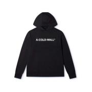 A-Cold-Wall Essential Logo Hoodie Svart Industriell Stil Black, Herr